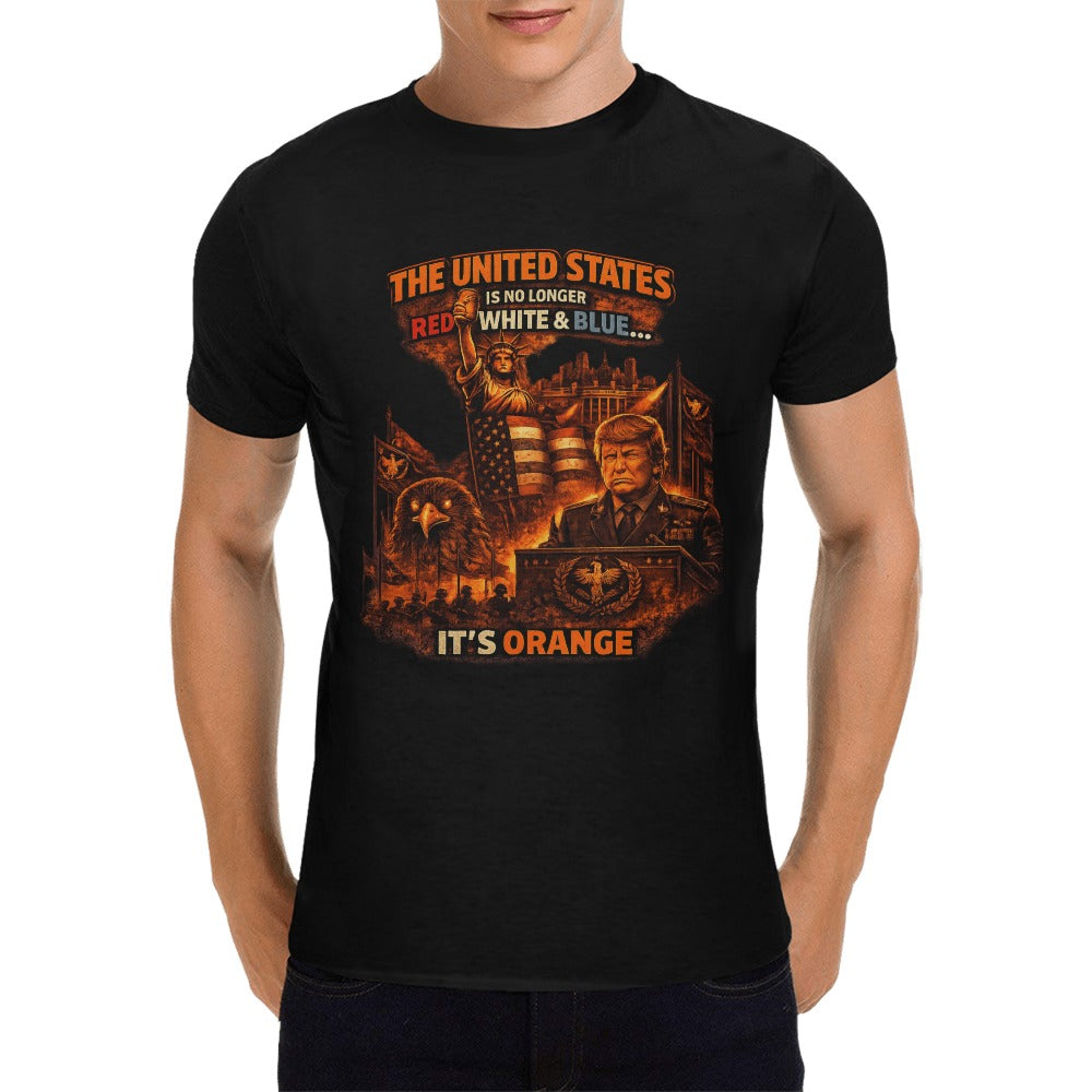 Burnt Republic Custom Men's T-shirt(USA Size)(Model T02)