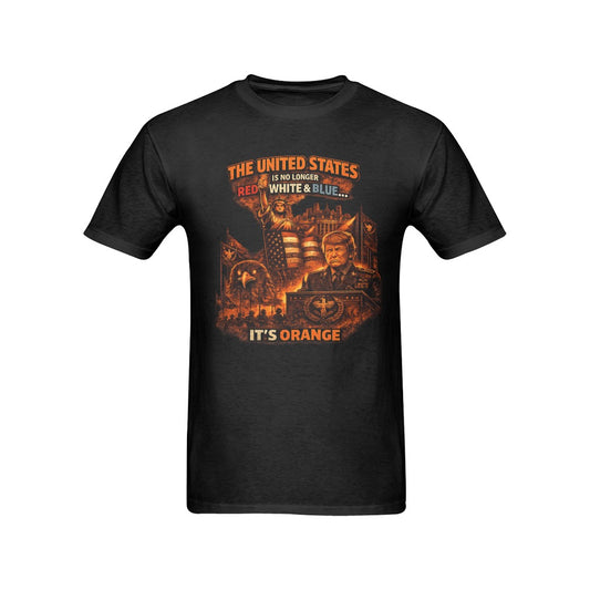 Burnt Republic Custom Men's T-shirt(USA Size)(Model T02)