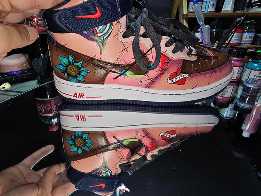 “Skin Walkers” — Custom Painted Nikes With a Message That Can’t Be Ignored  OOAK