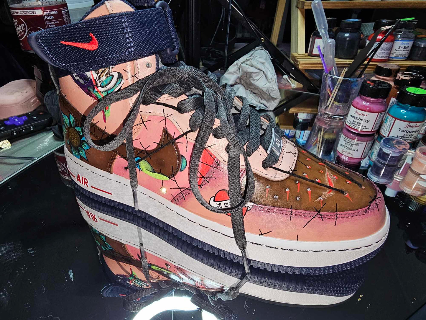 “Skin Walkers” — Custom Painted Nikes With a Message That Can’t Be Ignored  OOAK