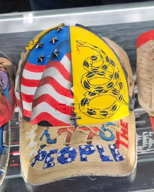 “We The People” — Custom Painted Patriotic Hat (1772 Edition)