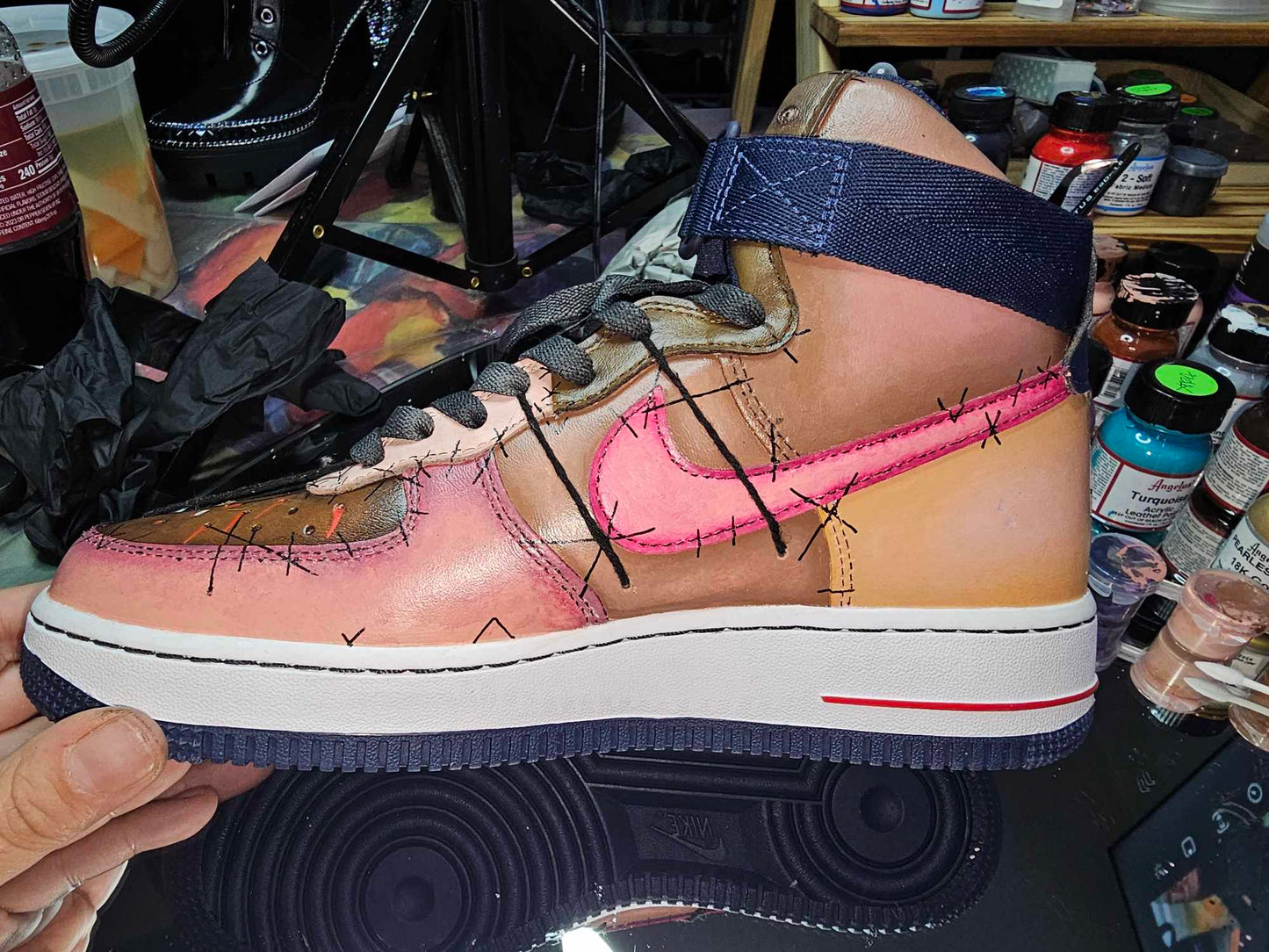 “Skin Walkers” — Custom Painted Nikes With a Message That Can’t Be Ignored  OOAK