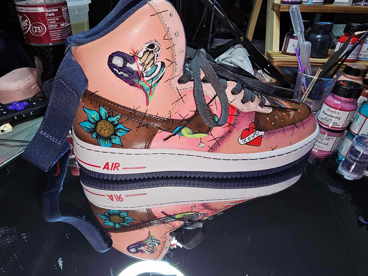 “Skin Walkers” — Custom Painted Nikes With a Message That Can’t Be Ignored  OOAK