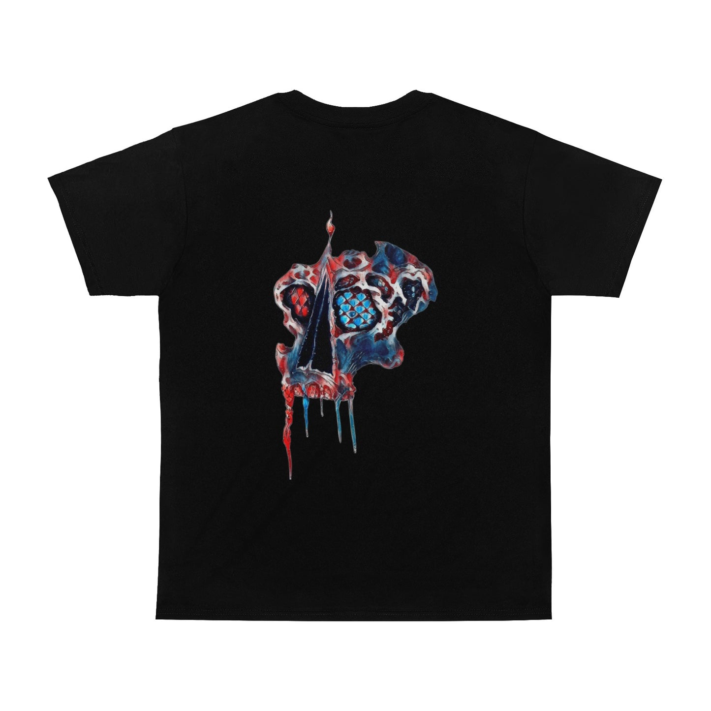 4th of July Scaled Skull T shirt BLACK Classic Men's T-shirt (USA Size)