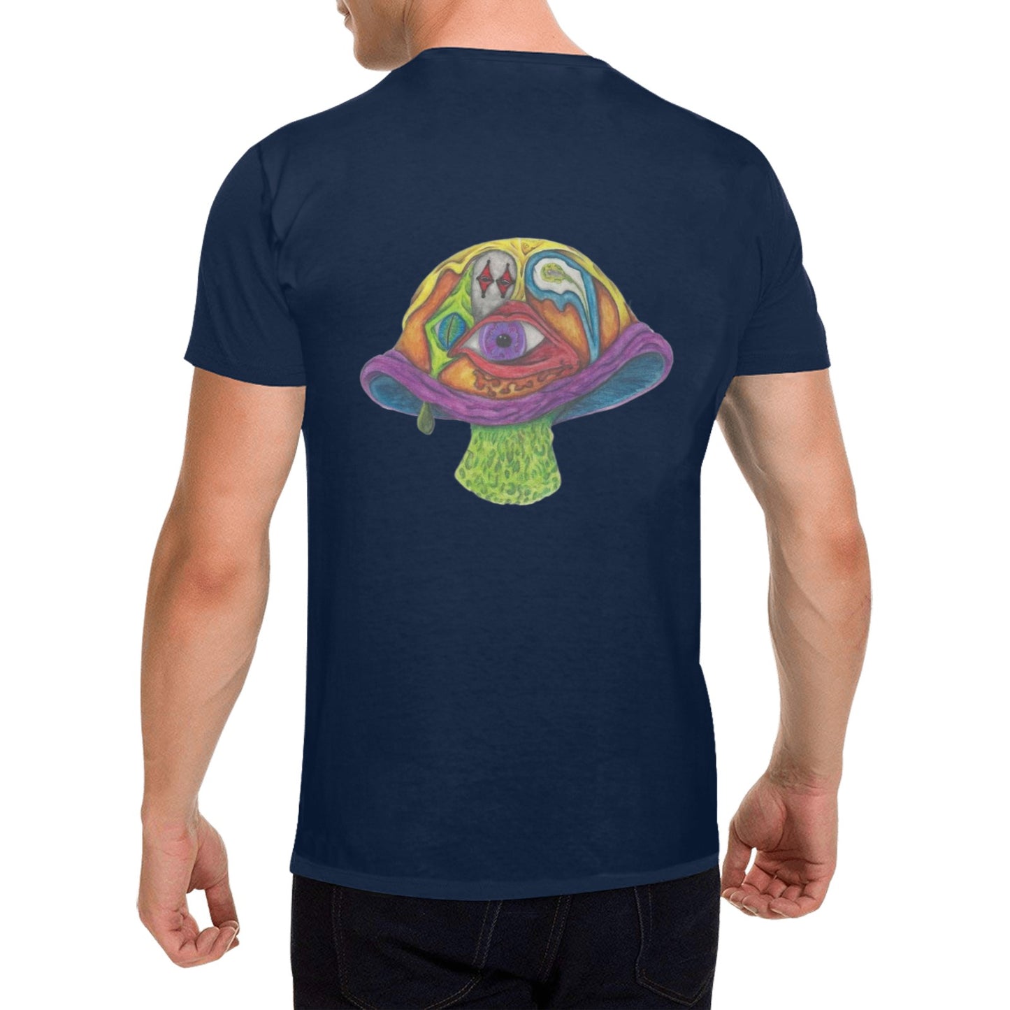 Magic Mushroom Original Design T Shirt Classic Men's T-shirt (USA Size)