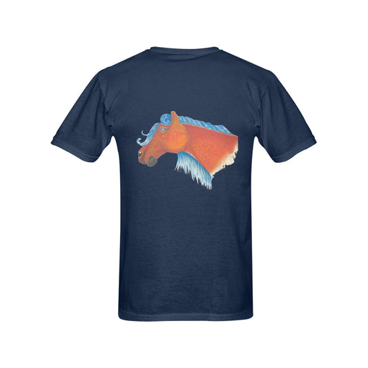 Donkey: Diamonds Horse Original Design T shirt Classic Men's T-shirt (USA Size)