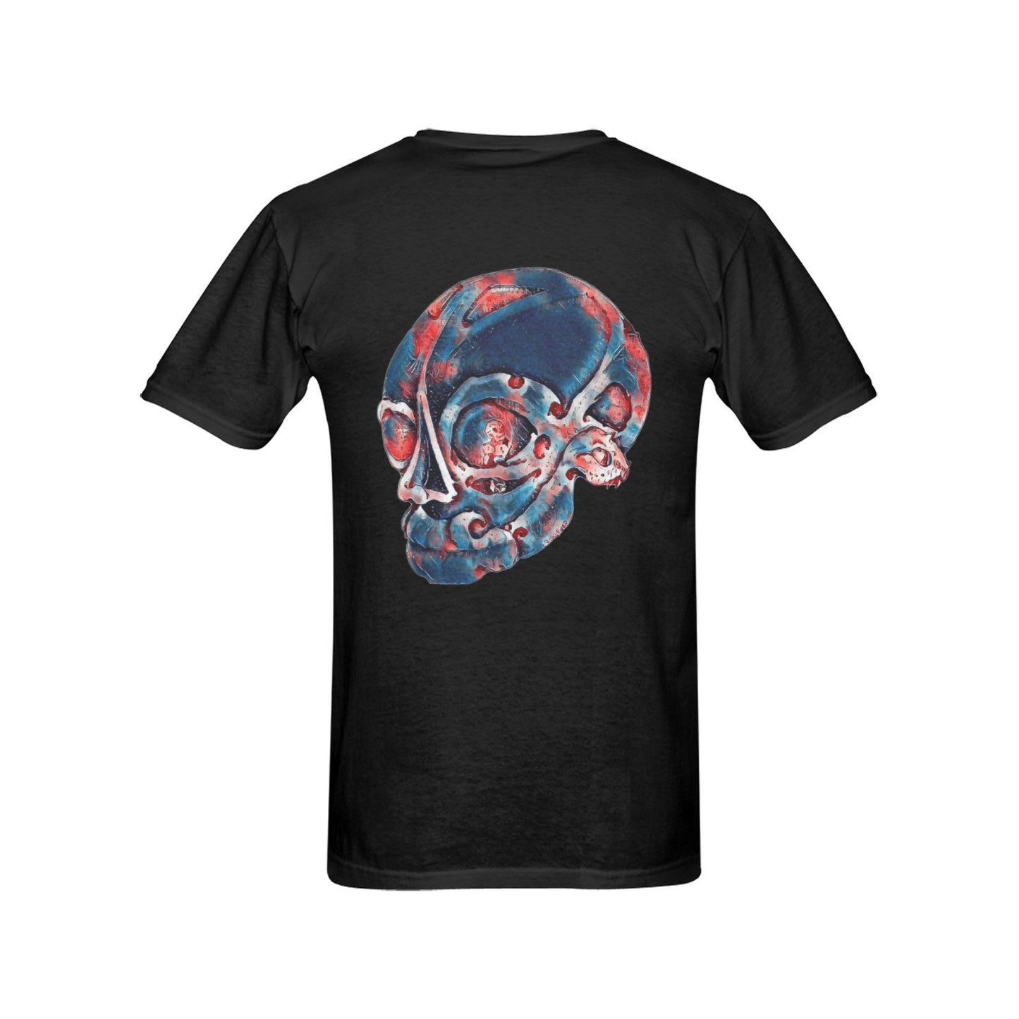 4th of July Cyborg Beauty T shirt BLACK Classic Men's T-shirt (USA Size)