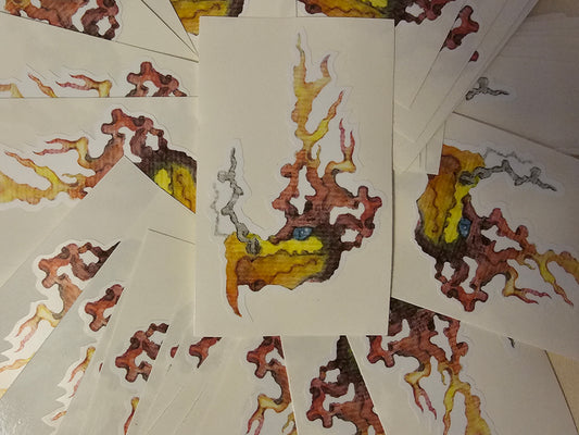 Fire Chicken Sticker